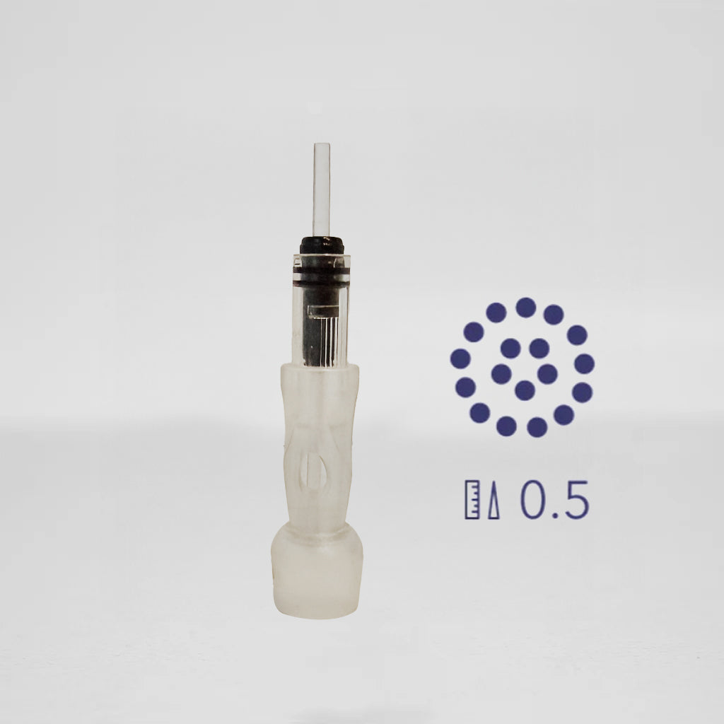 Micro & Meso Needling 18-naalden plaat 0.5mm plastic naaldjes 10x