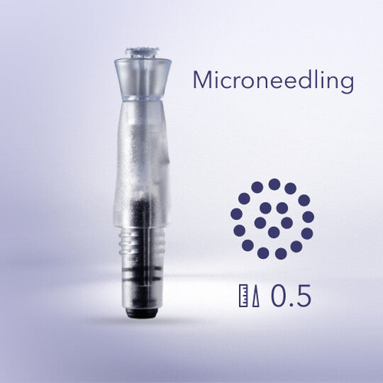 Micro & Meso Needling 18 needle tilting plate with 0.5mm plastic needles
