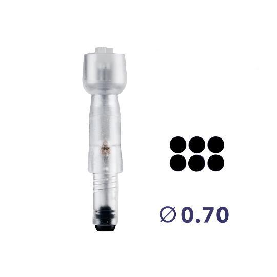 Micro & Meso Needling 6-naalds plaat 0.7mm staal 10x