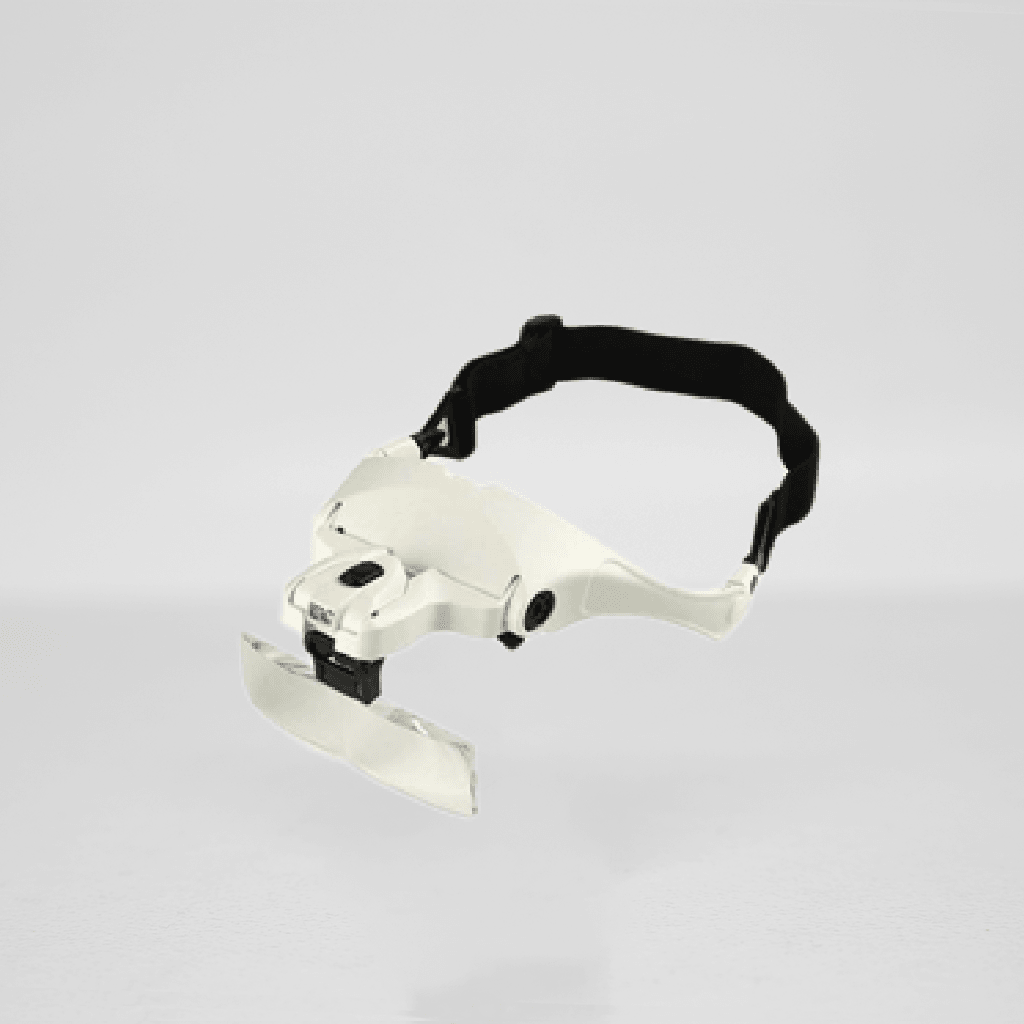 Magnifier Loepbril met lamp en 5 glazen - Ecuri Cosmetics